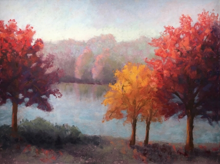 Town Lake Color by artist Sherry Barber